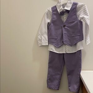 Amazon Kids Matching Set in Lavender and White